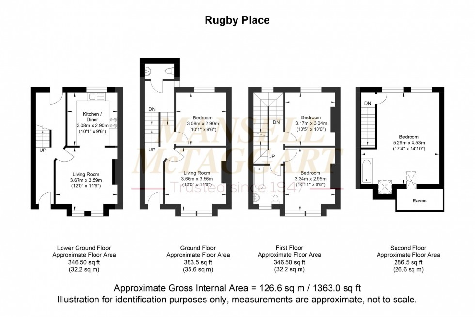 Floorplan for Rugby Place, Kemptown, BN2