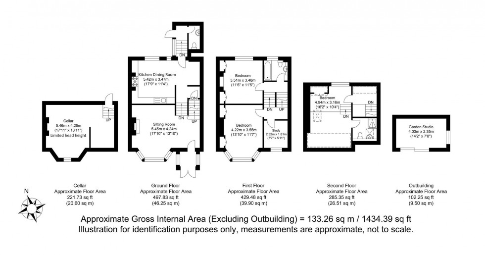 Floorplan for De Montfort Road, Lewes, BN7