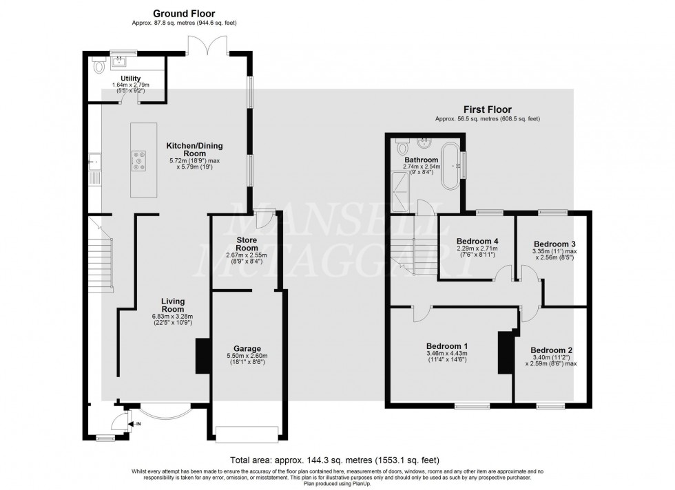 Floorplan for New Town, Copthorne, RH10