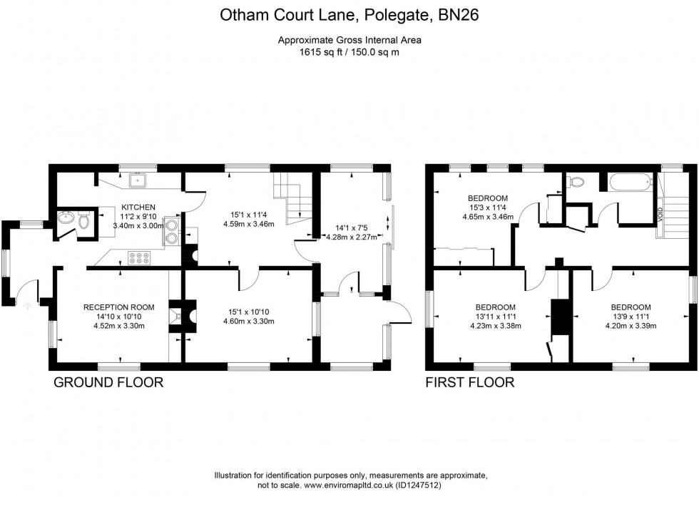 Floorplan for Otham Court Lane, Polegate, BN26