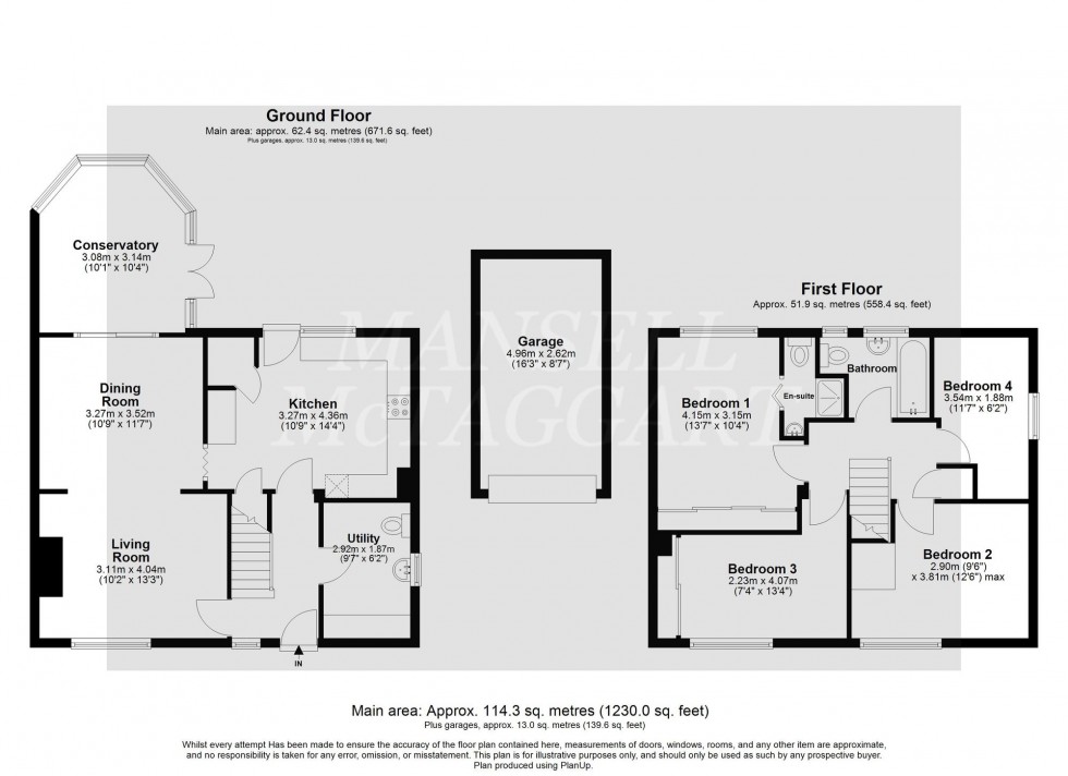 Floorplan for Hare Lane, Crawley, RH11
