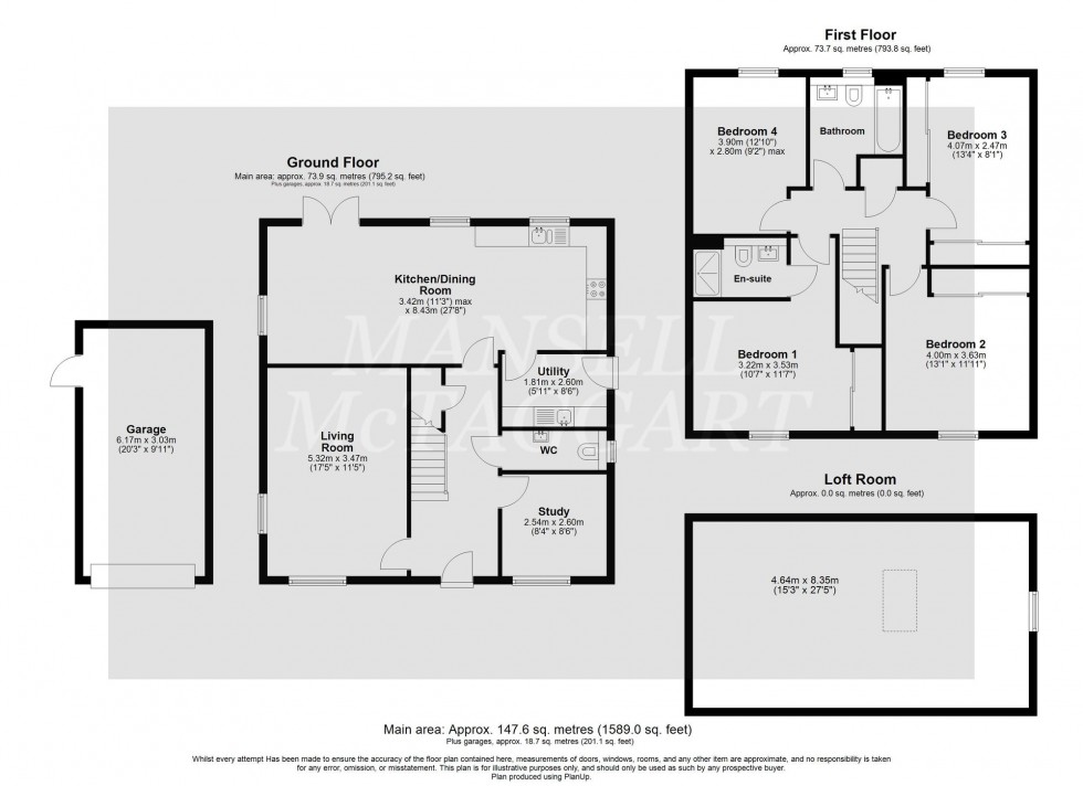 Floorplan for Landau Close, Pease Pottage, RH11