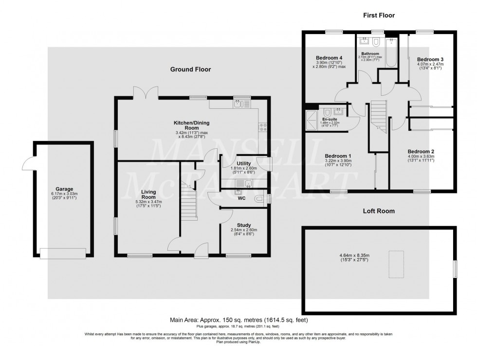 Floorplan for Landau Close, Pease Pottage, RH11