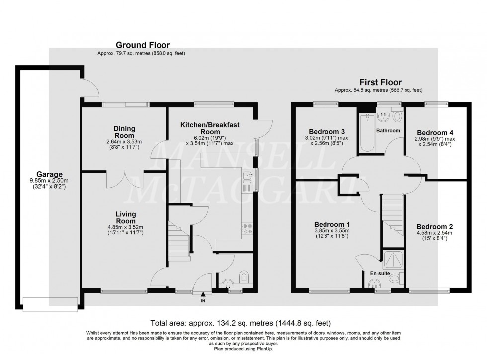 Floorplan for Knighton Close, Crawley, RH10