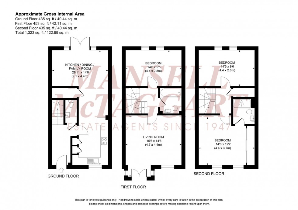 Floorplan for Curf Way, Burgess Hill, RH15
