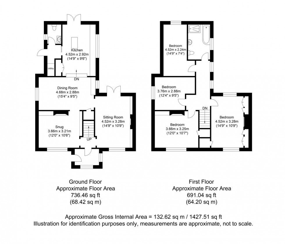Floorplan for North Way, Lewes, BN7