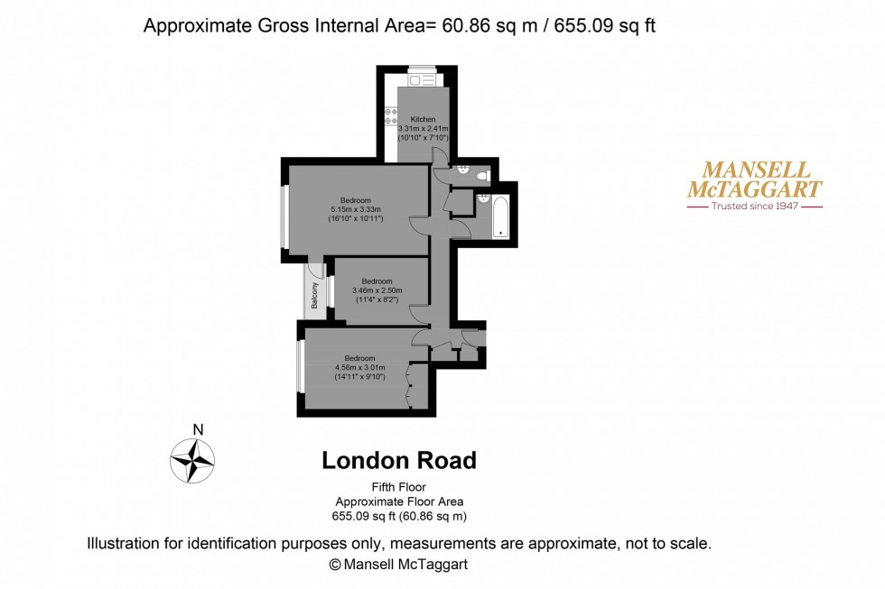 Floorplan for London Road, Patcham, BN1