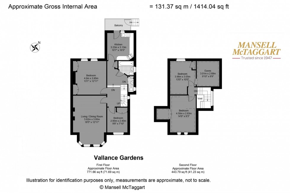 Floorplan for Vallance Gardens, Hove, BN3