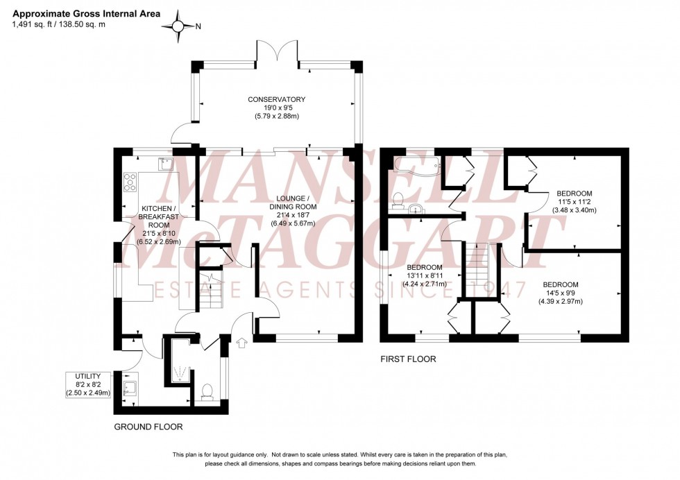 Floorplan for Pinehurst, Burgess Hill, RH15
