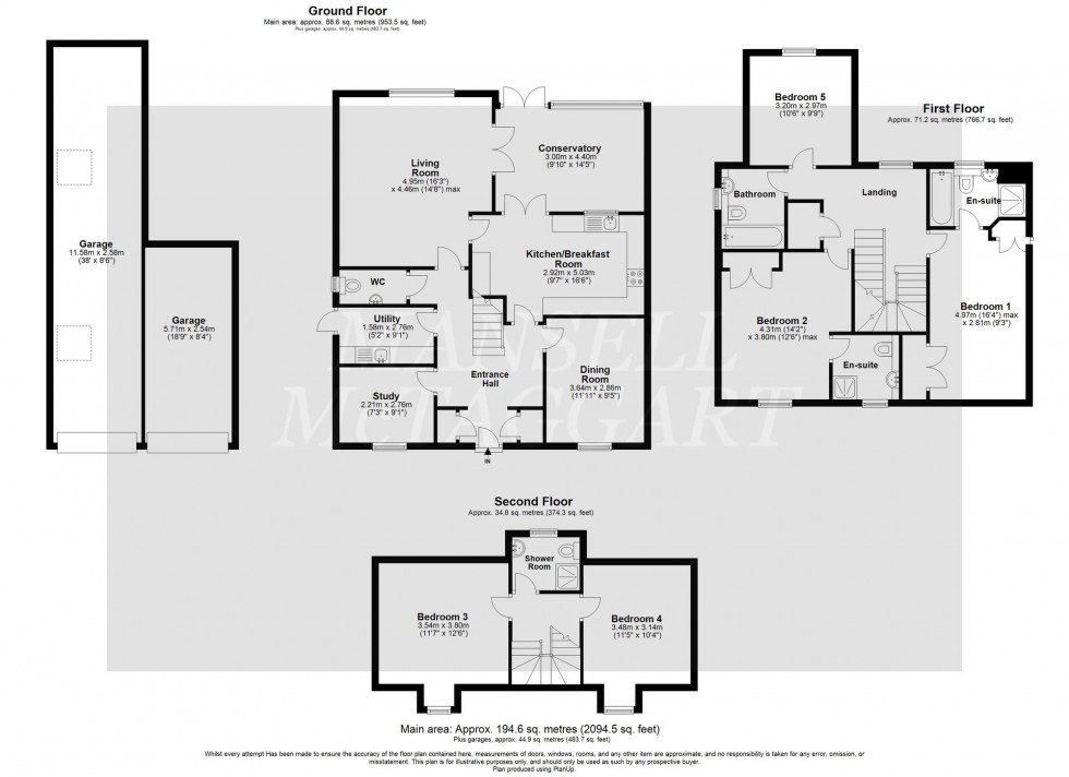 Floorplan for Walhatch Close, Forest Row, RH18