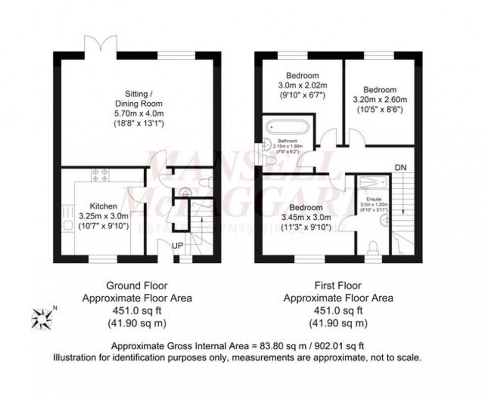 Floorplan for Illett Way, Faygate, RH12