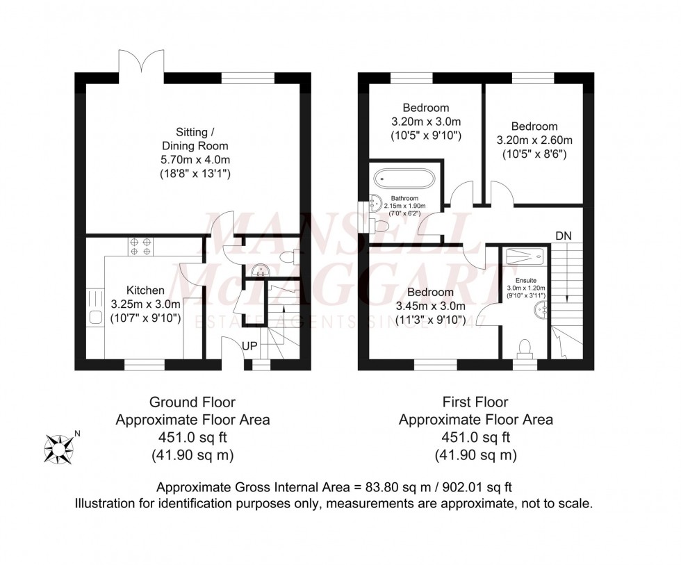 Floorplan for Illett Way, Faygate, RH12