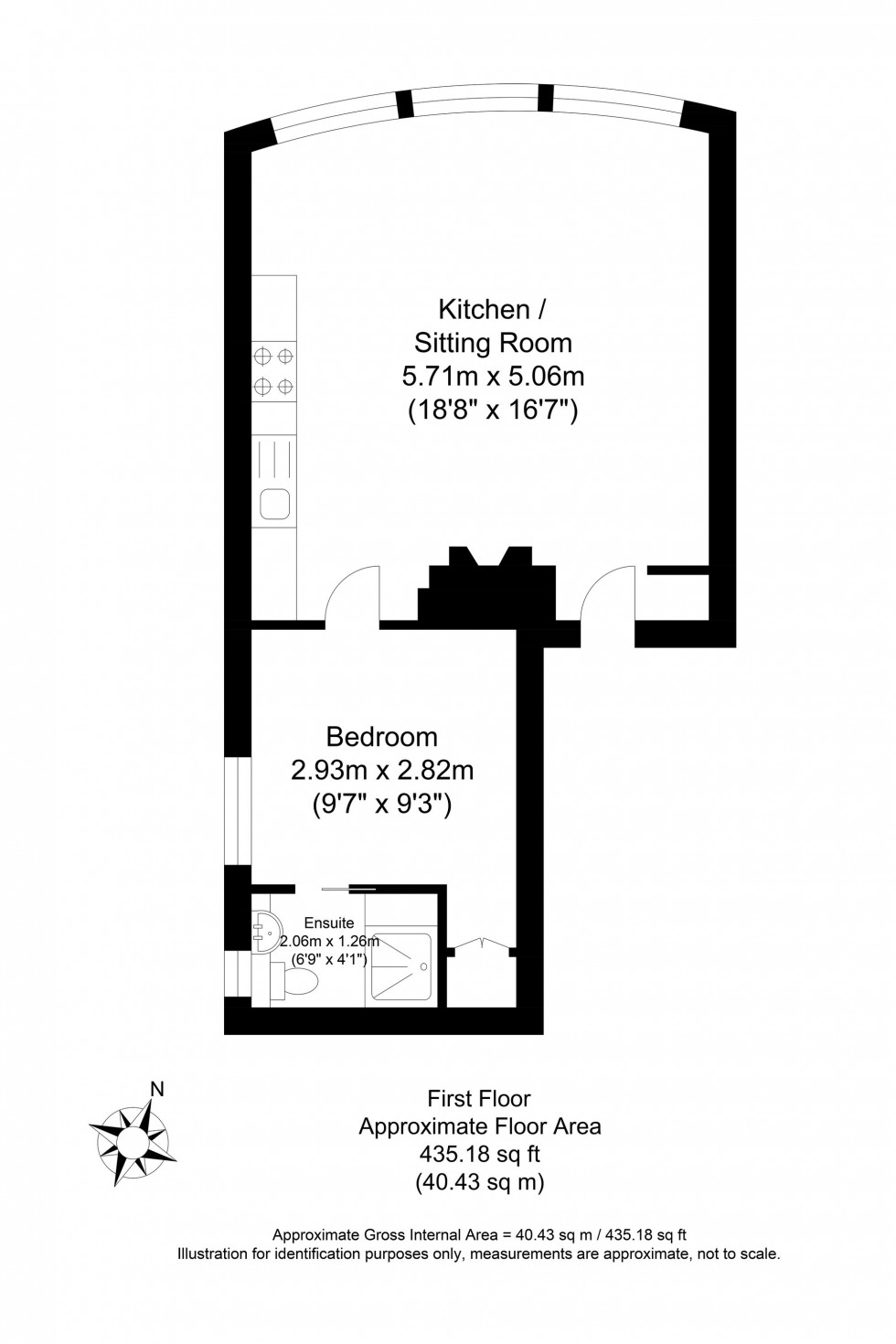 Floorplan for St. Martins Lane, Lewes, BN7