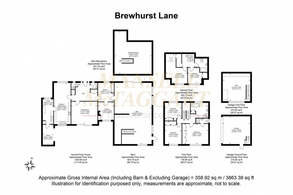 Floorplan for Brewhurst Lane, Loxwood, RH14