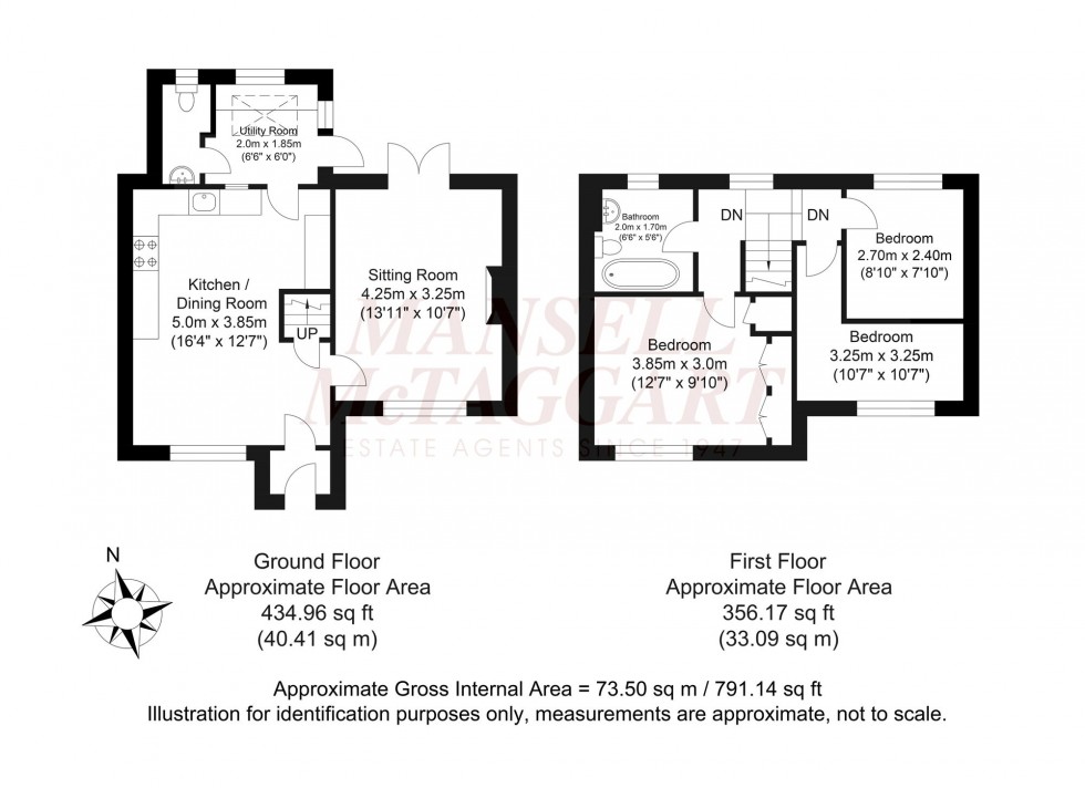 Floorplan for Burns Close, Horsham, RH12