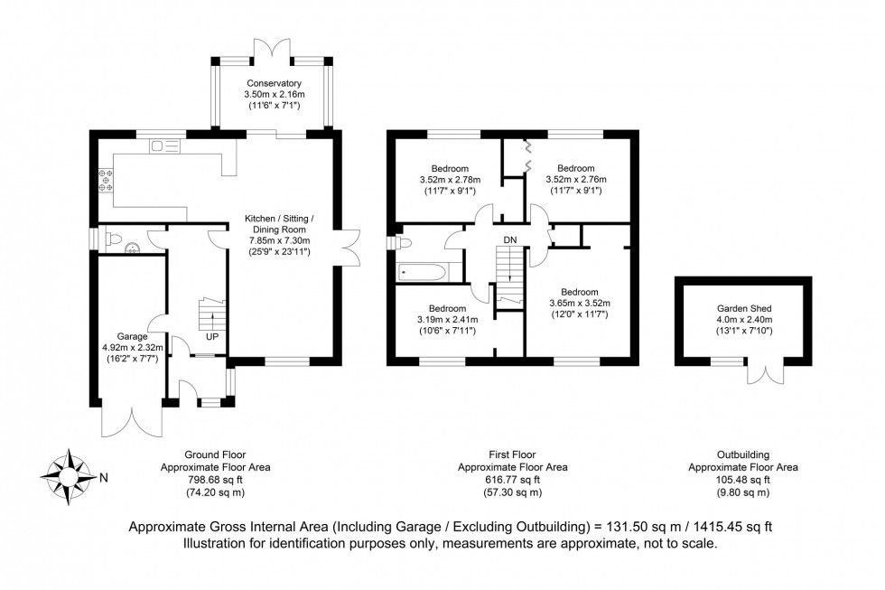 Floorplan for Christie Avenue, Ringmer, BN8