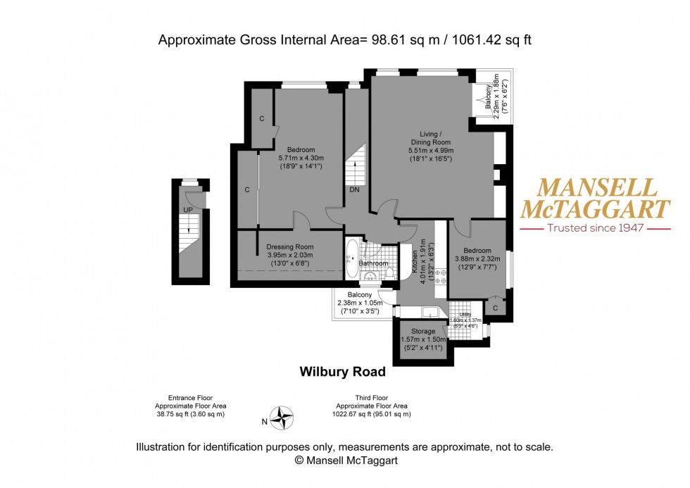 Floorplan for Wilbury Road, Hove, BN3