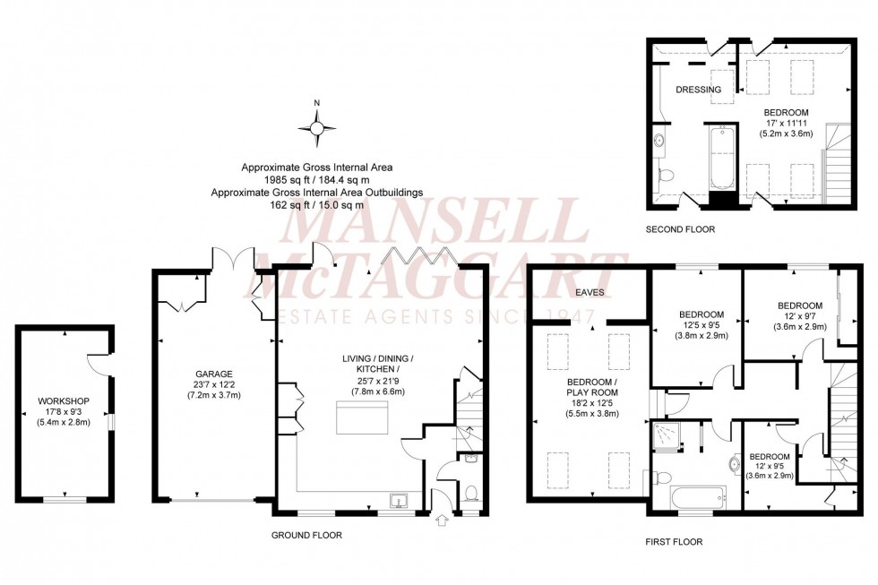 Floorplan for Bluebell Way, Burgess Hill, RH15