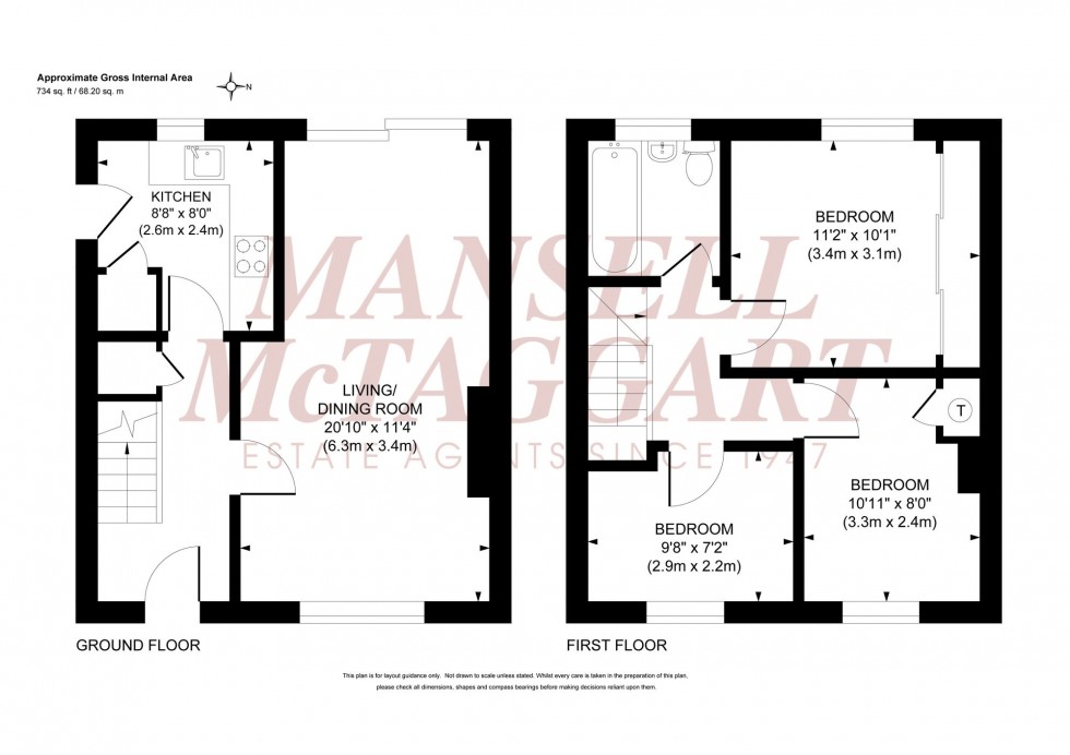 Floorplan for Dunstall Avenue, Burgess Hill, RH15
