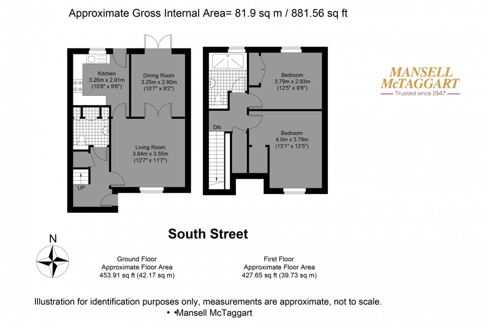 Floorplan for South Street, Falmer, BN1