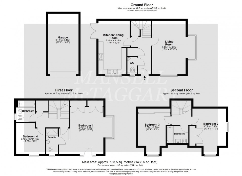 Floorplan for Bellevue Farm Road, Pease Pottage, RH11