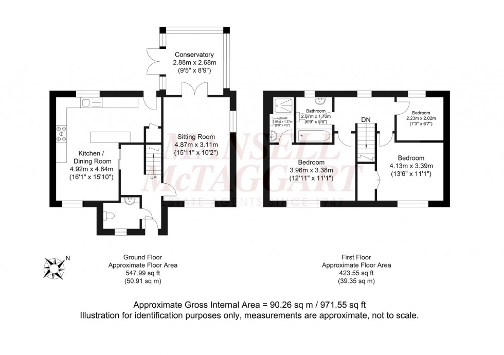 Floorplan for Crowhurst Crescent, Storrington, RH20
