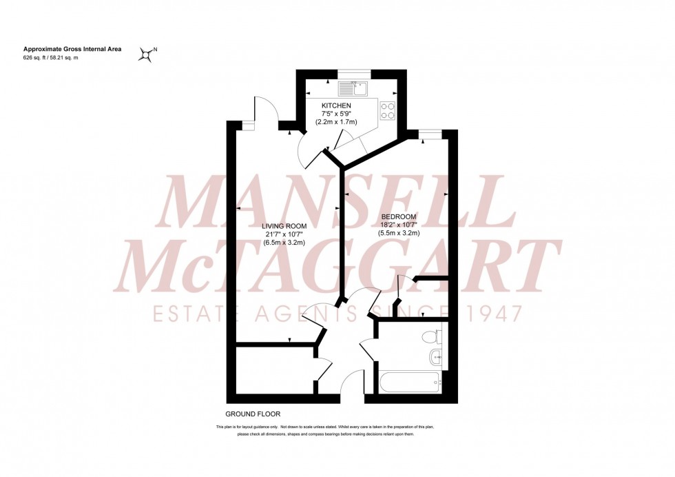 Floorplan for The Brow, Clayton Court The Brow, RH15