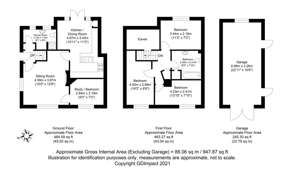 Floorplan for Upper Close, Forest Row, RH18