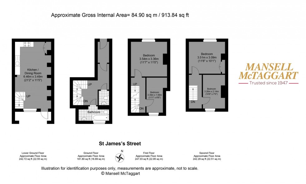 Floorplan for St. James's Street, Brighton, BN2
