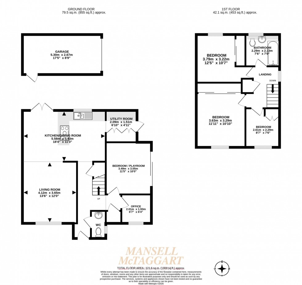 Floorplan for Charlwoods Road, East Grinstead, RH19