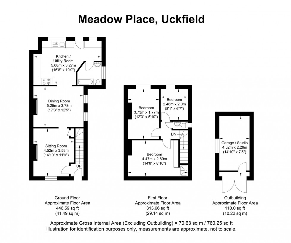 Floorplan for Meadow Place, Uckfield, TN22