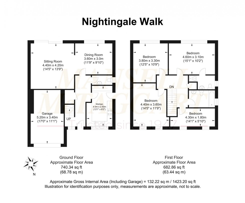 Floorplan for Nightingale Walk, Billingshurst, RH14