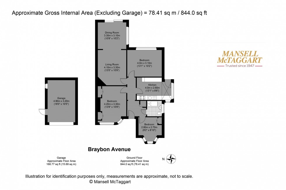 Floorplan for Braybon Avenue, Brighton, BN1