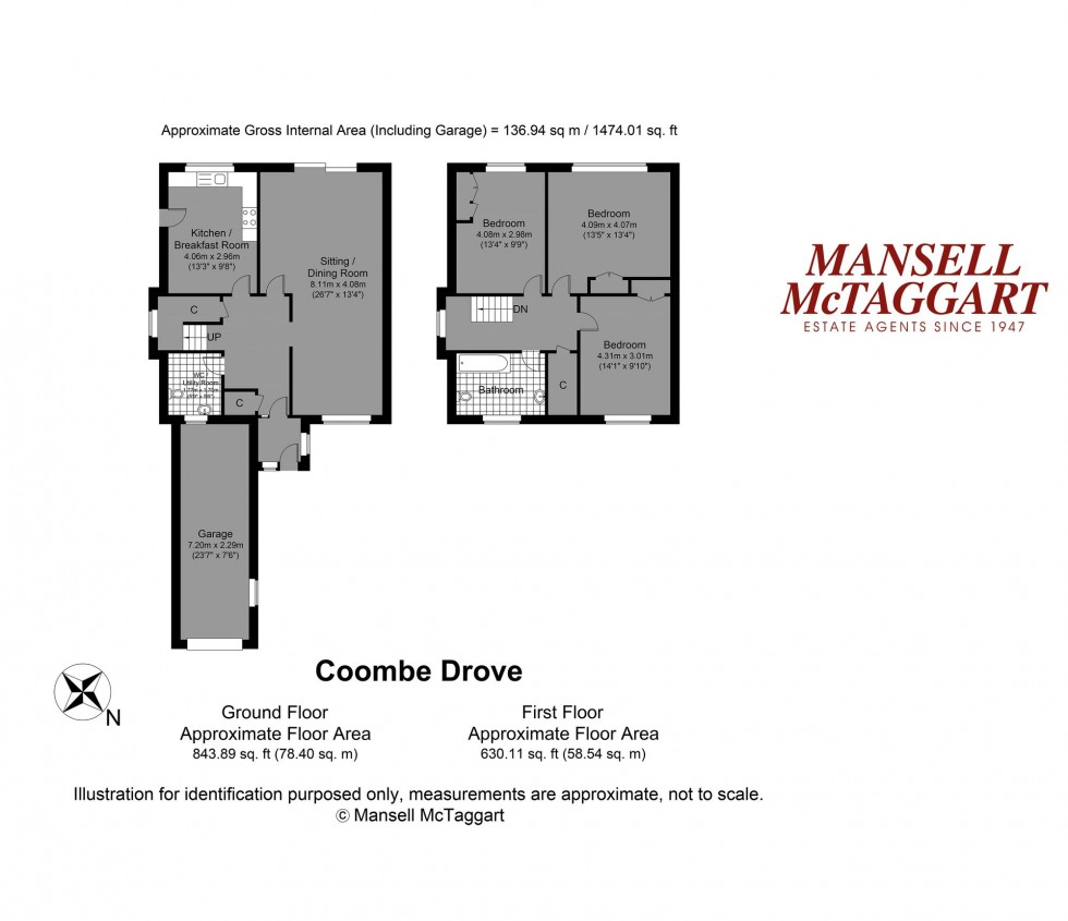 Floorplan for Coombe Drove, Bramber, BN44