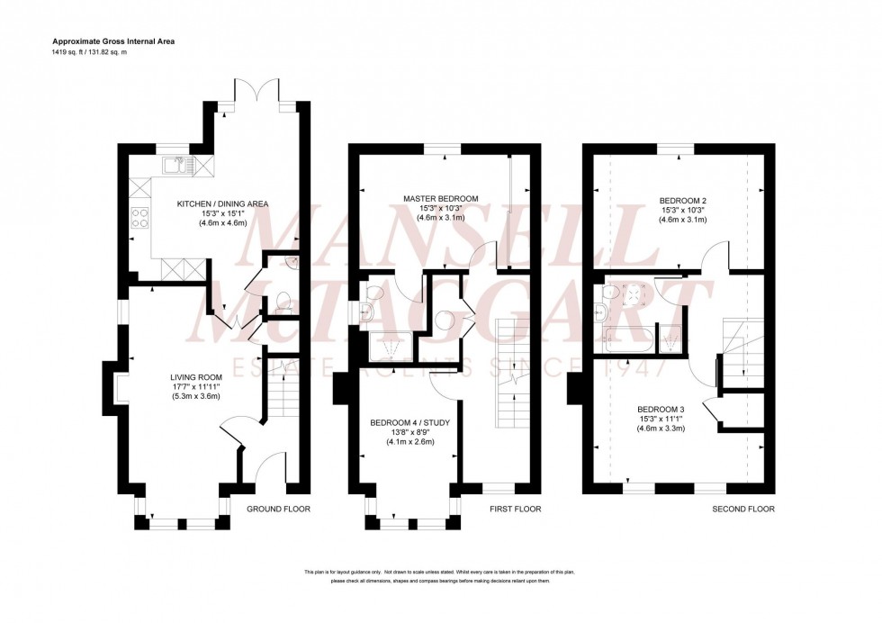 Floorplan for Curf Way, Burgess Hill, RH15