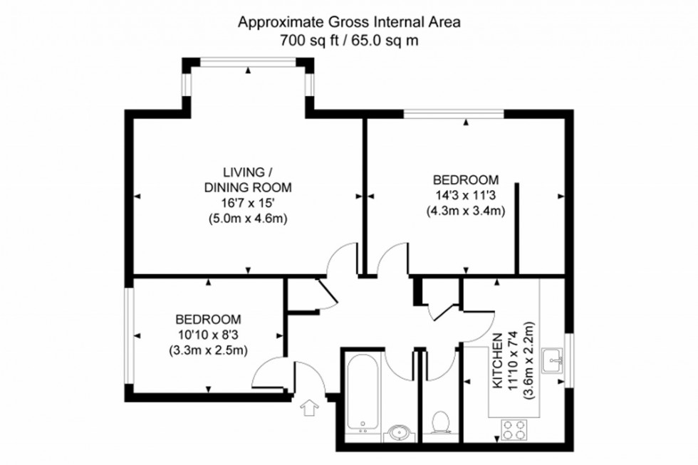 Floorplan for Franklynn Road, Haywards Heath, RH16
