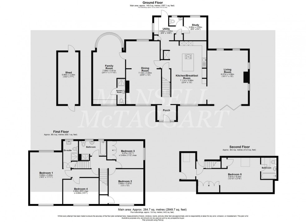Floorplan for Hartfield Road, Forest Row, RH18