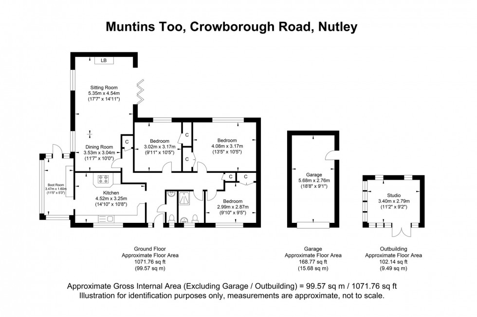 Floorplan for Crowborough Road, Nutley, TN22