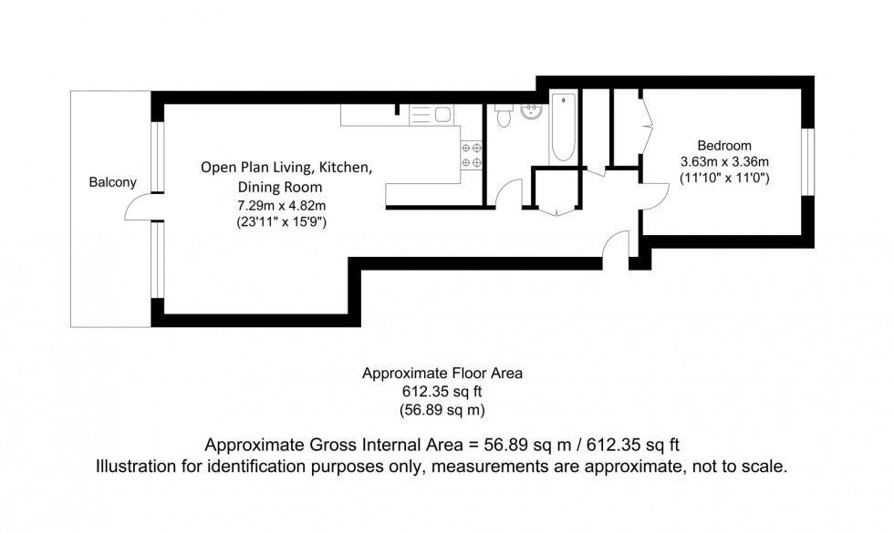 Floorplan for Eleanor Close, Lewes, BN7