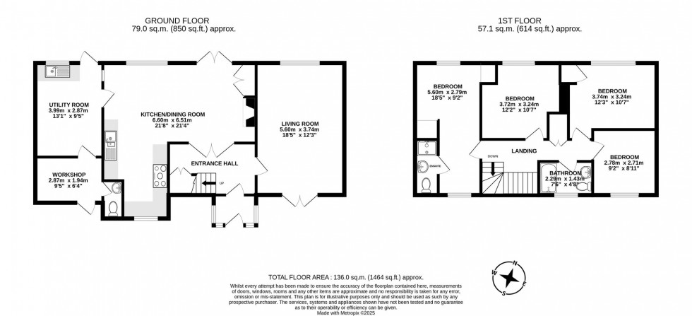 Floorplan for Ashdown Close, Forest Row, RH18