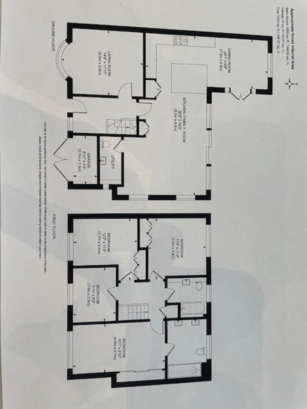 Floorplan for Rolfe Drive, Burgess Hill, RH15