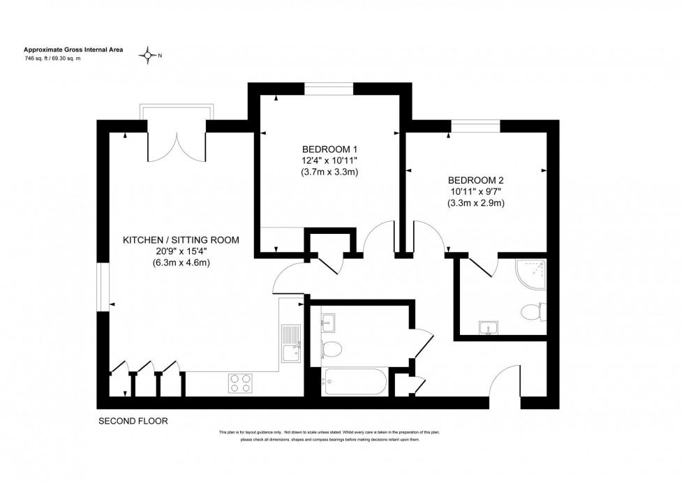 Floorplan for Franklands Village, Woodside Franklands Village, RH16