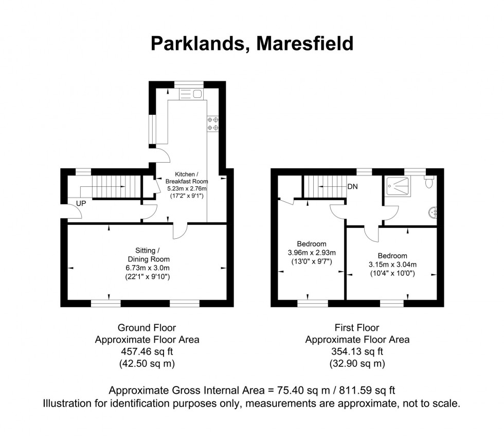 Floorplan for Parklands, Maresfield, TN22