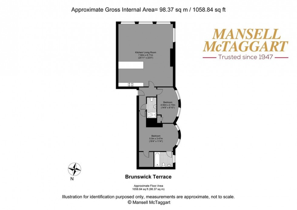 Floorplan for Brunswick Terrace, Hove, BN3