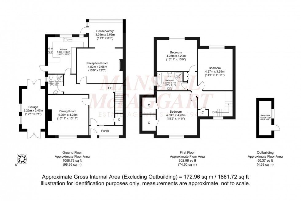 Floorplan for The Woodlands, Brighton, BN1