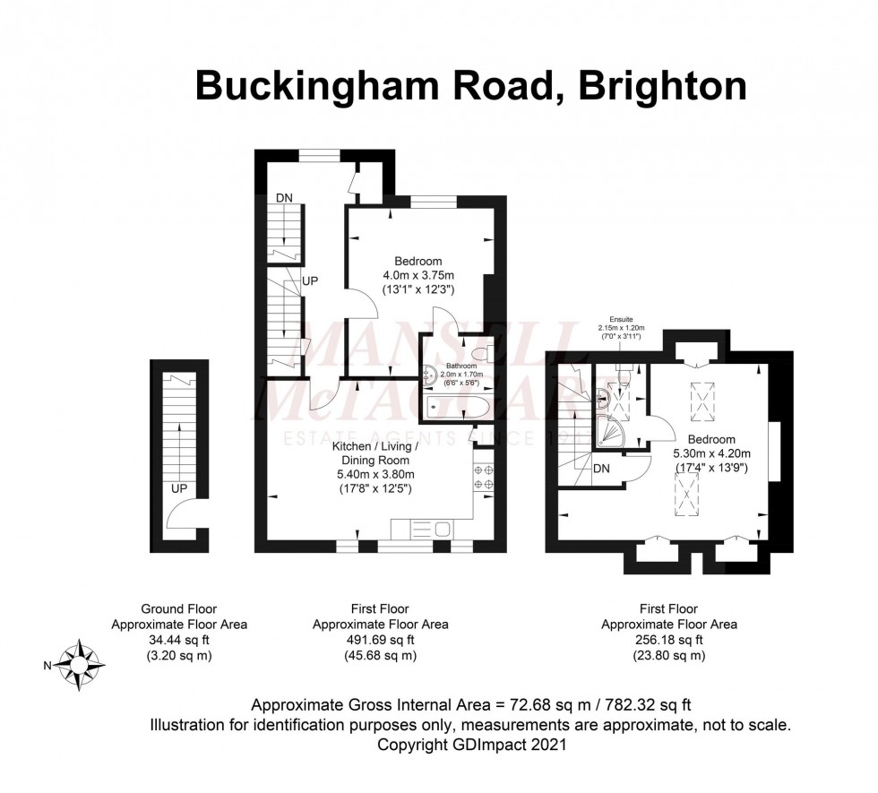 Floorplan for Buckingham Road, Brighton, BN1