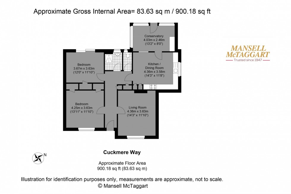 Floorplan for Cuckmere Way, Brighton, BN1