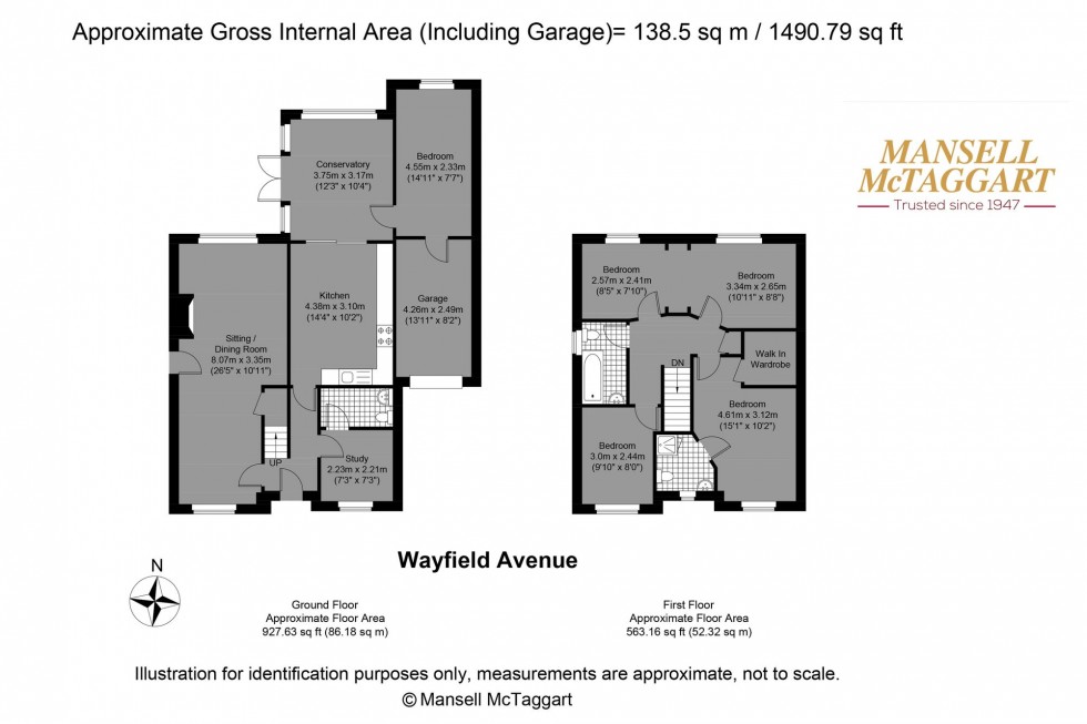 Floorplan for Wayfield Avenue, Hove, BN3