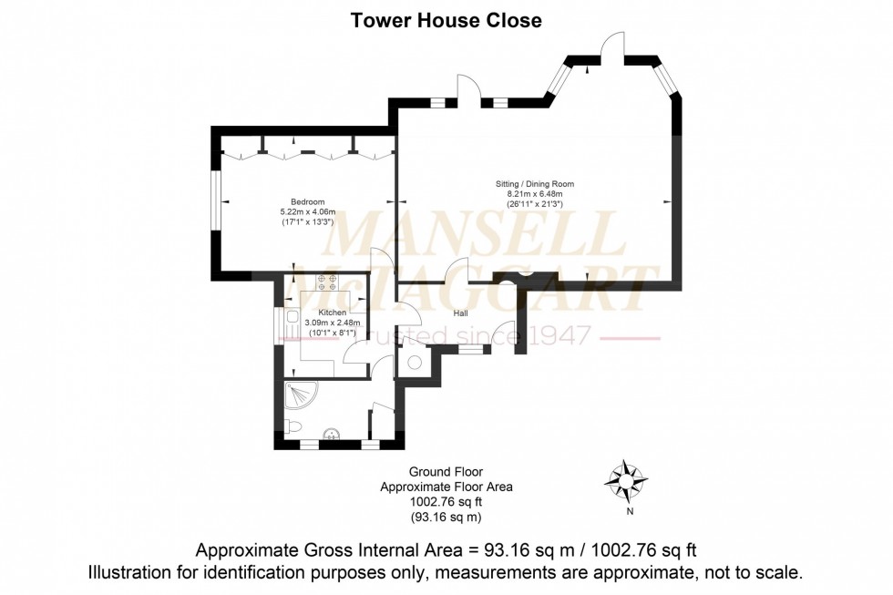 Floorplan for Tower House Close, Cuckfield, RH17