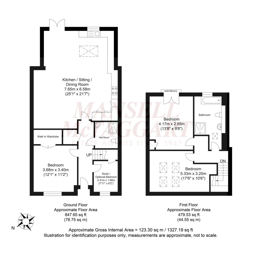 Floorplan for Peary Close, Horsham, RH12